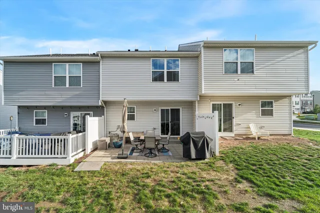a view of a house with a patio