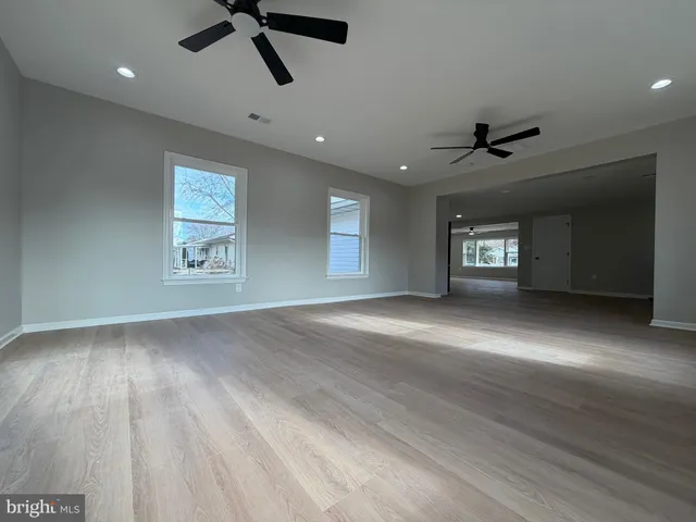 a view of livingroom and hardwood