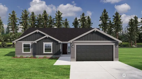 a front view of a house with yard