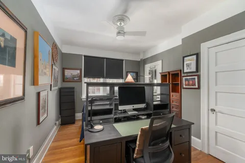 an aerial view of a house with a fireplace