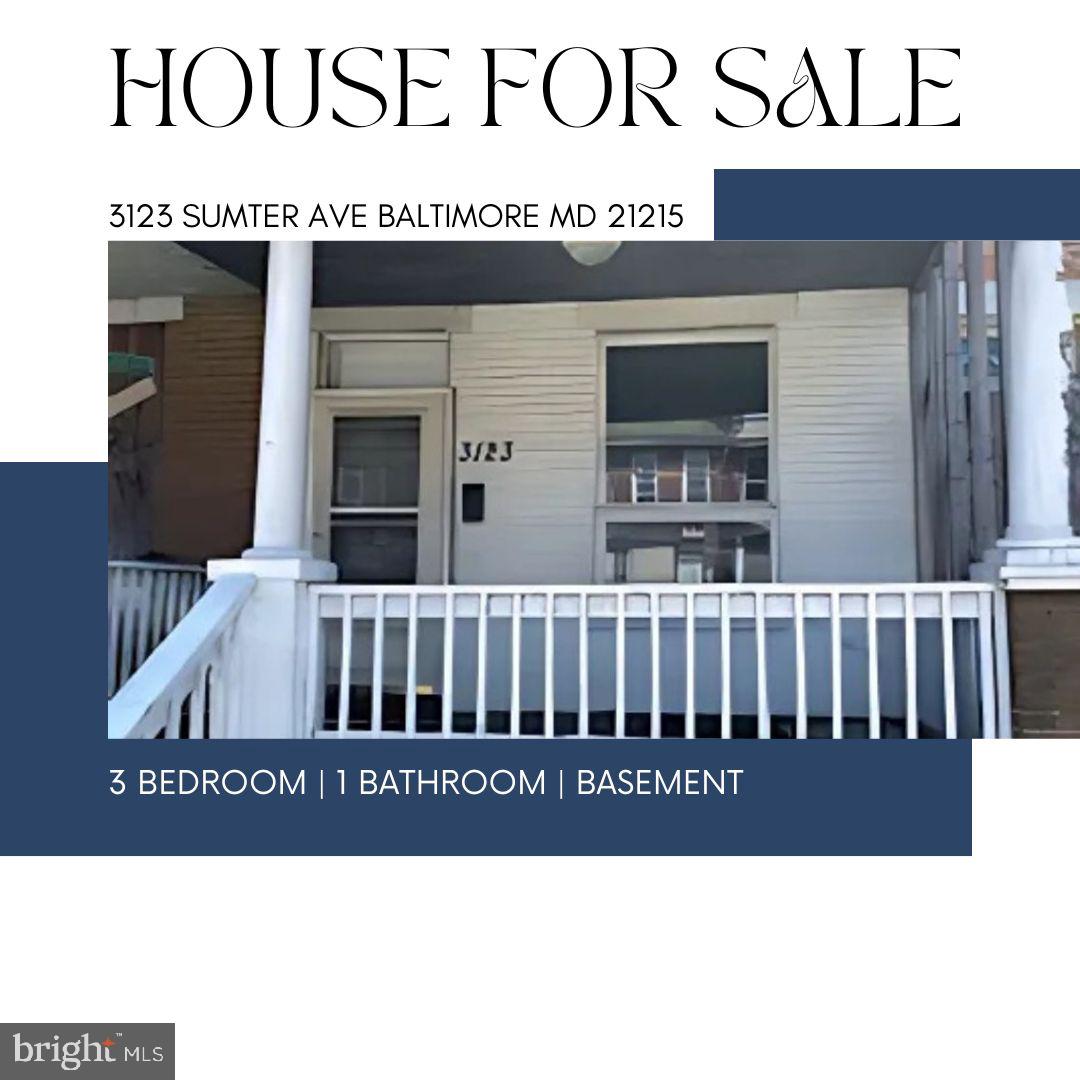 3123 Sumter Avenue Baltimore, MD 21215 - Photo 1 of 28 Welcome to Your New Home!