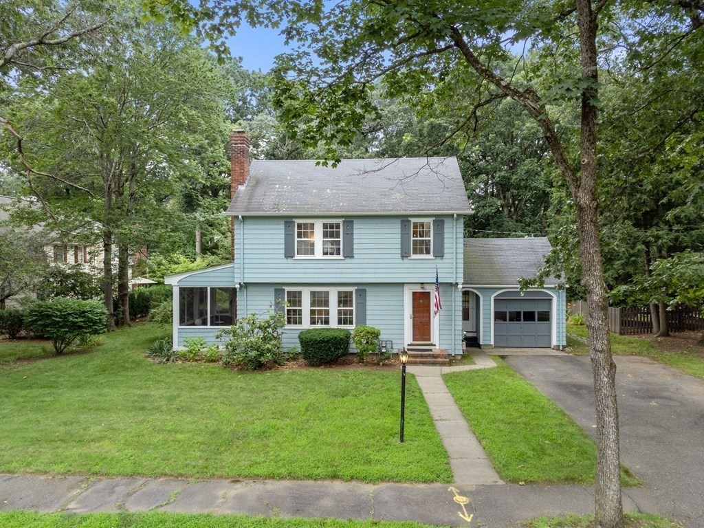 9 Damien Road Wellesley, MA 02481 - Photo 35 of 39 a front view of a house with a yard