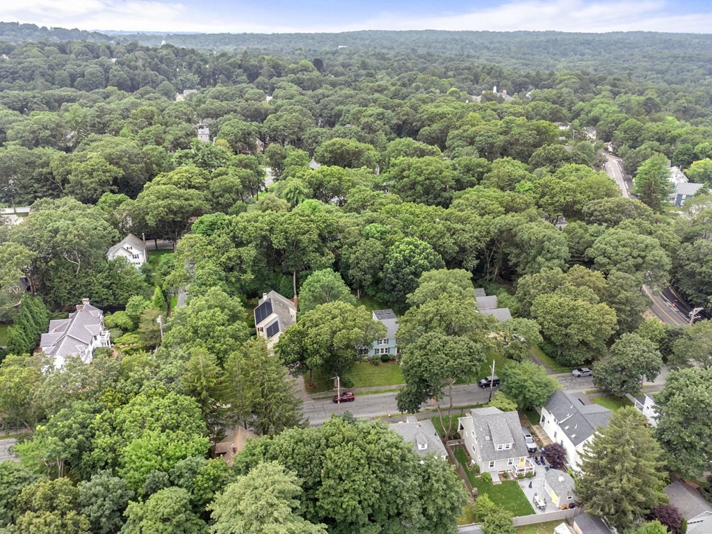9 Damien Road Wellesley, MA 02481 - Photo 36 of 39 an aerial view of a house with a yard