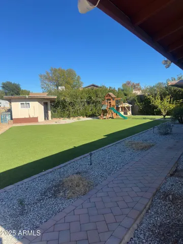 a view of outdoor space with mountain view