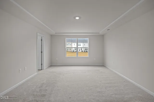 an empty room with window