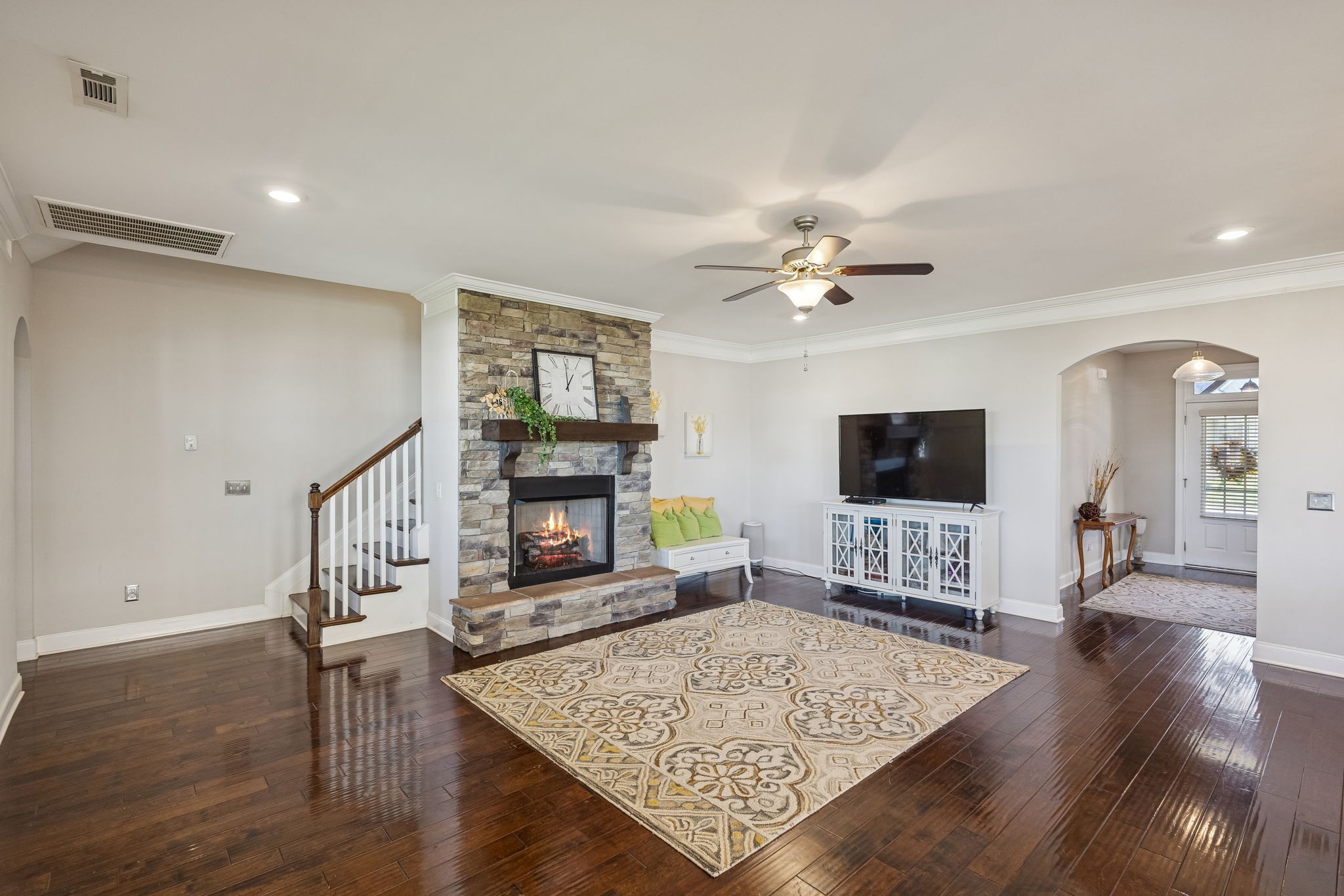 1167 Batbriar Road Murfreesboro, TN 37128 - Photo 5 of 22 a living room with furniture and a flat screen tv