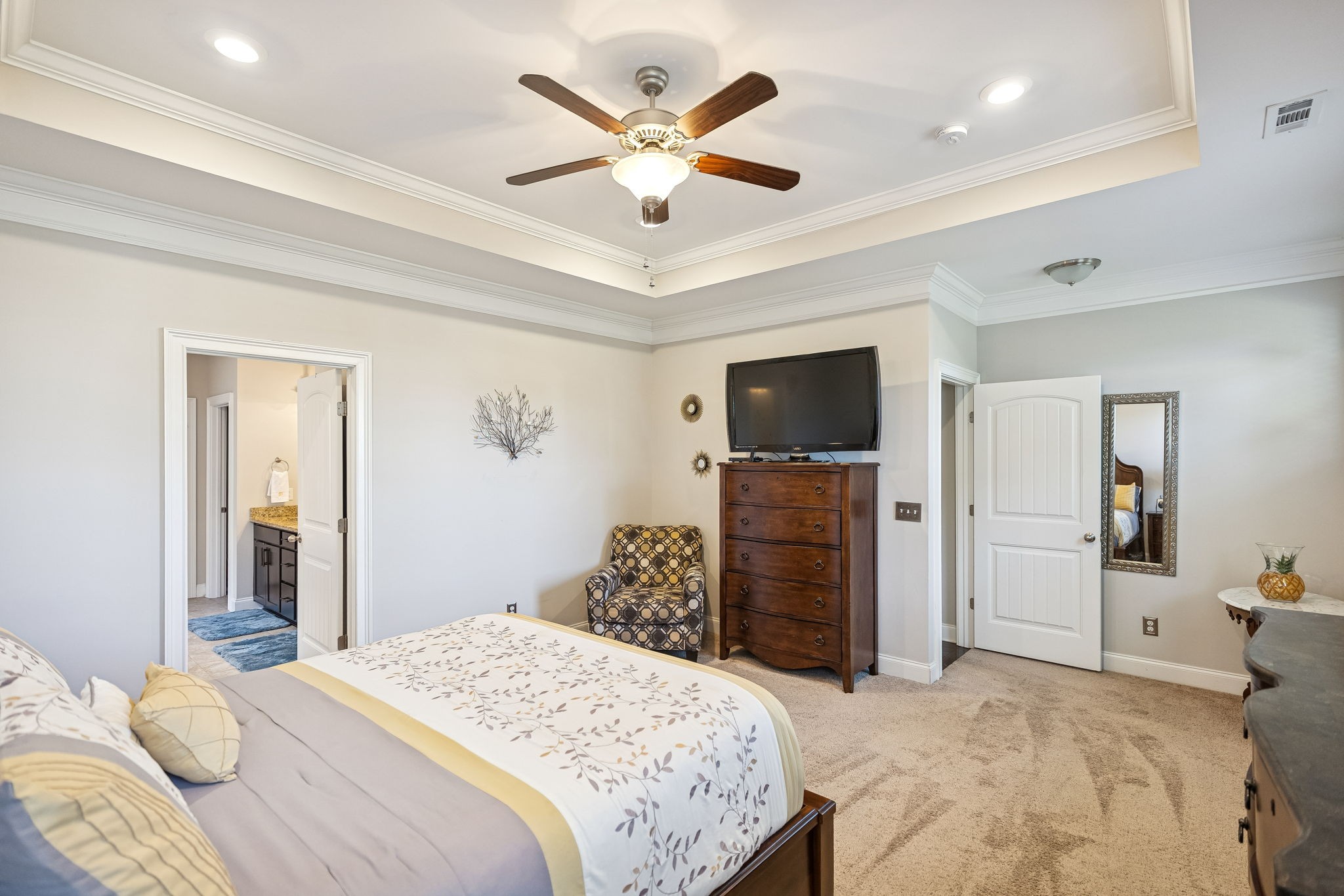 1167 Batbriar Road Murfreesboro, TN 37128 - Photo 10 of 22 a bedroom with a bed and a flat screen tv