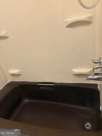 a close view of sink and tap