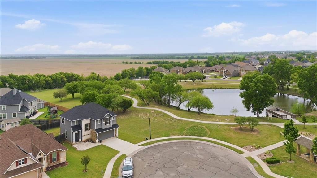 10701 Kestrel Court Waco, TX 76708 - Photo 4 of 37 Aerial view of this home next to neighborhood pond/park/walking area
