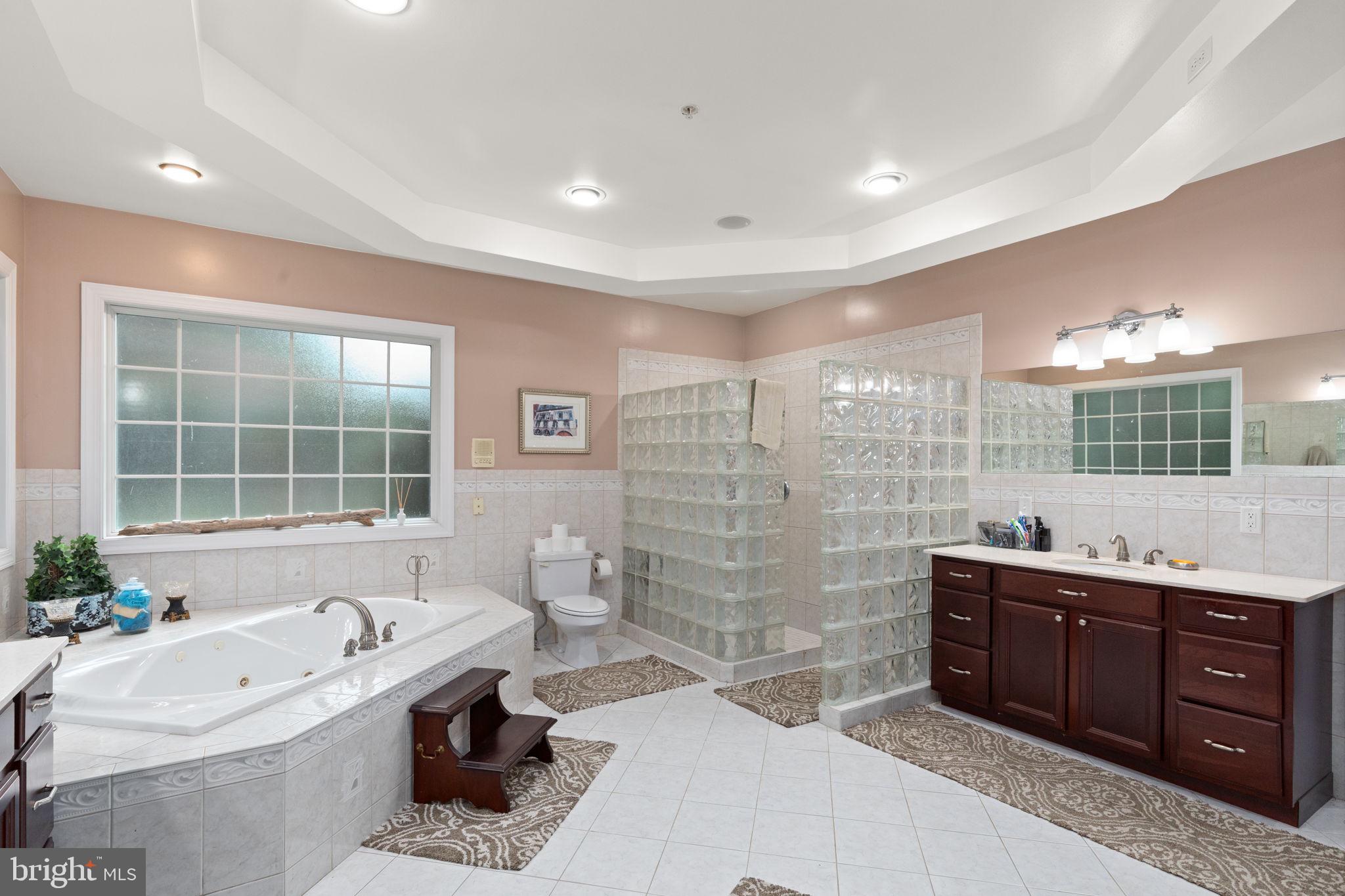 5530 Jim Pickett Road Sykesville, MD 21784 - Photo 22 of 49 a bathroom with a tub sink toilet and window