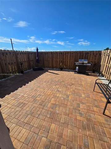 a backyard of a house