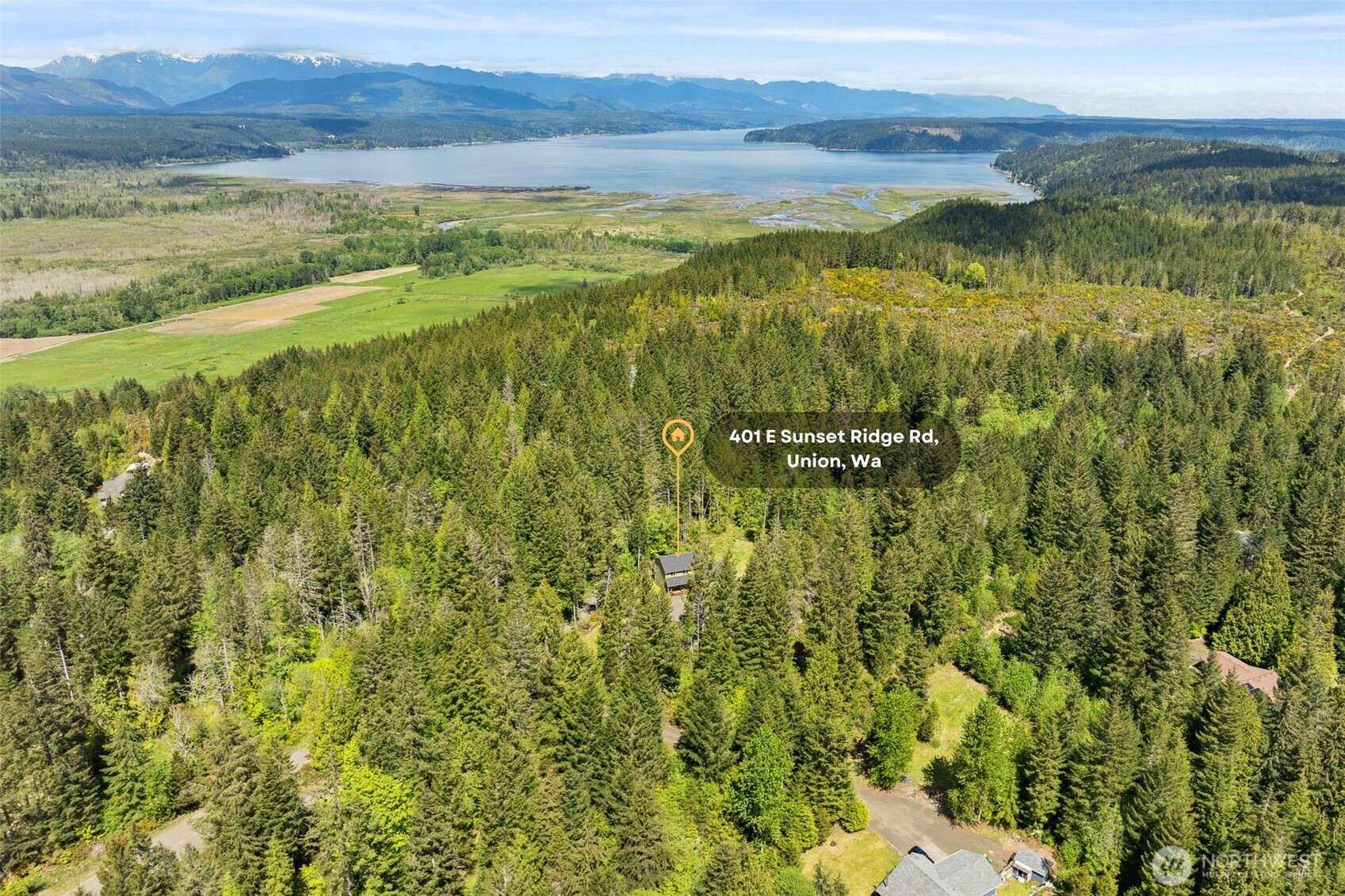 401 East Sunset Ridge Road Union, WA 98592 - Photo 3 of 37 a view of an outdoor space and a yard