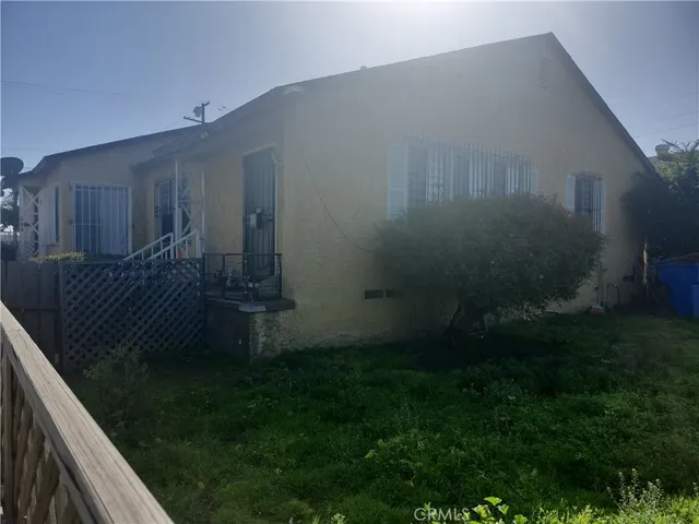 a backyard of a house