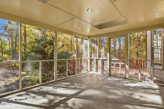 a view of a large window with an outdoor space