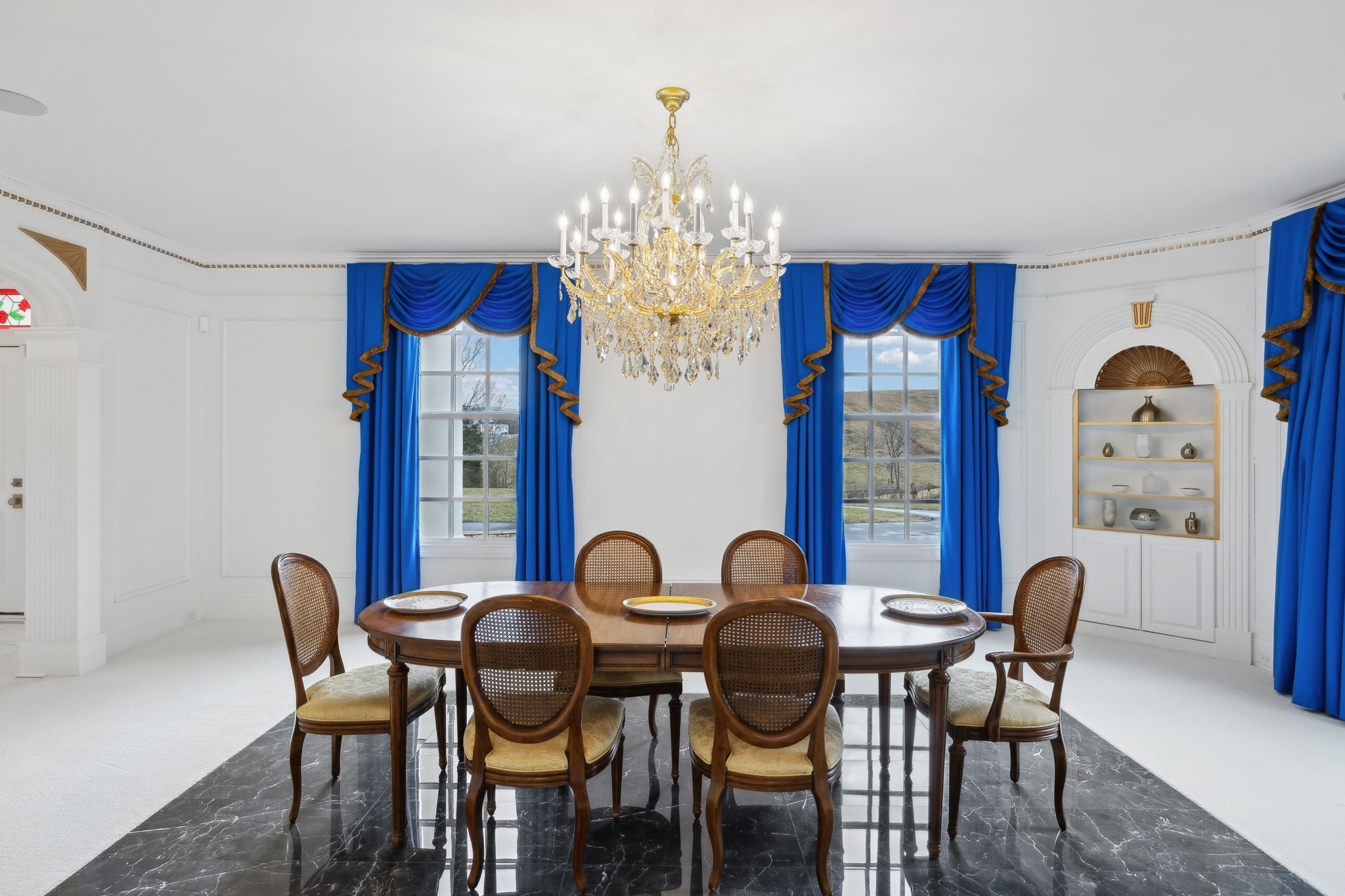 750 Walker Road Beechgrove, TN 37018 - Photo 19 of 54 a view of a dining room with furniture and chandelier