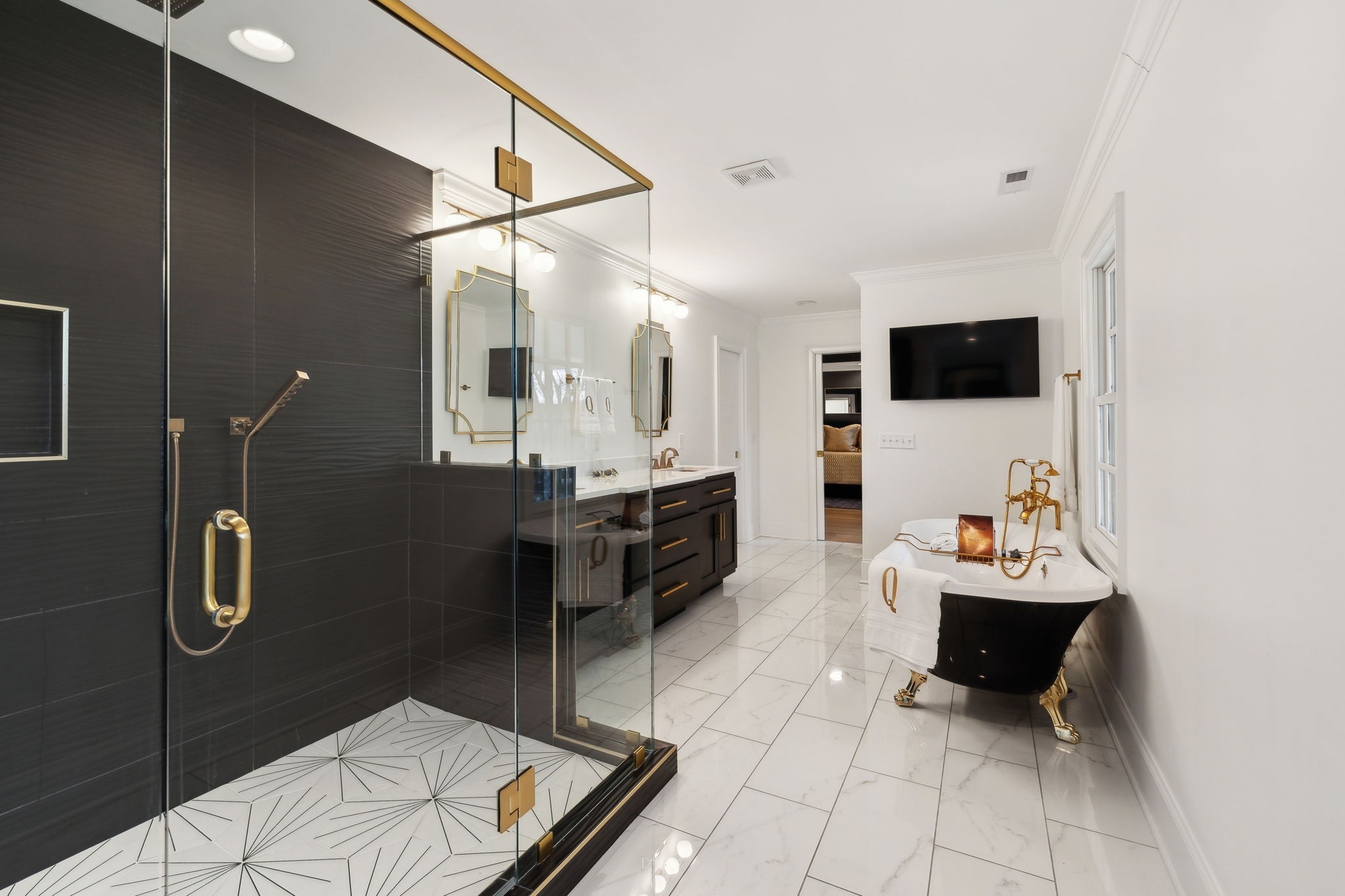 750 Walker Road Beechgrove, TN 37018 - Photo 25 of 54 a bathroom with a sink a mirror and a shower