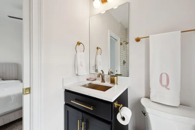 a view of a yard in front of a house with a small yard