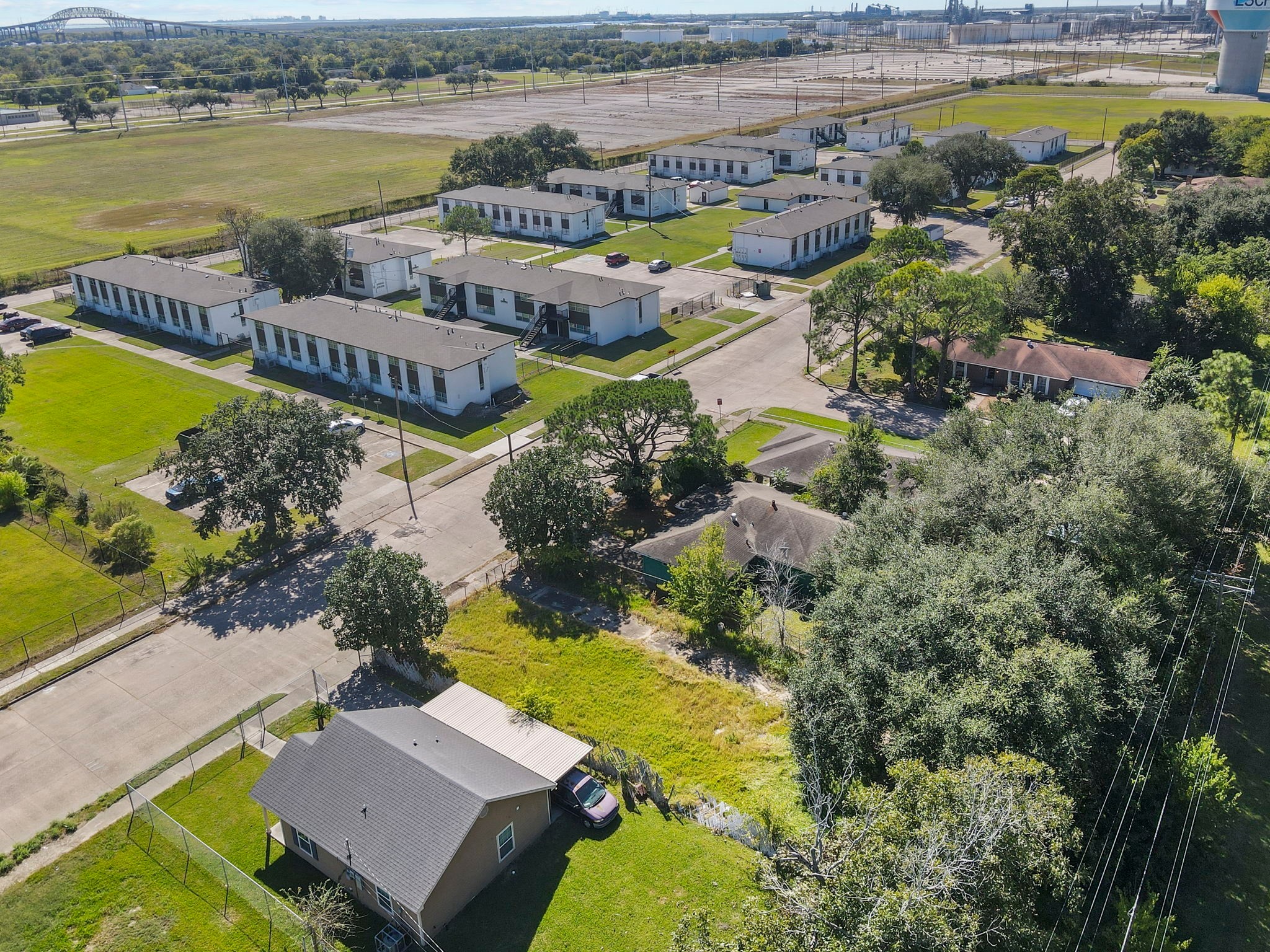 0 West 18th Street Port Arthur, TX 77640 - Photo 12 of 15 an aerial view of a house with swimming pool and outdoor space
