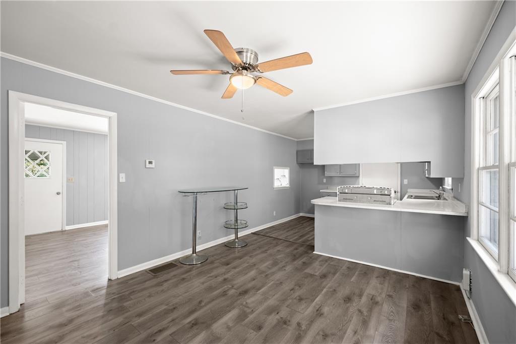 574 South Sage Street Toccoa, GA 30577 - Photo 12 of 44 a view of kitchen with sink and wooden floor