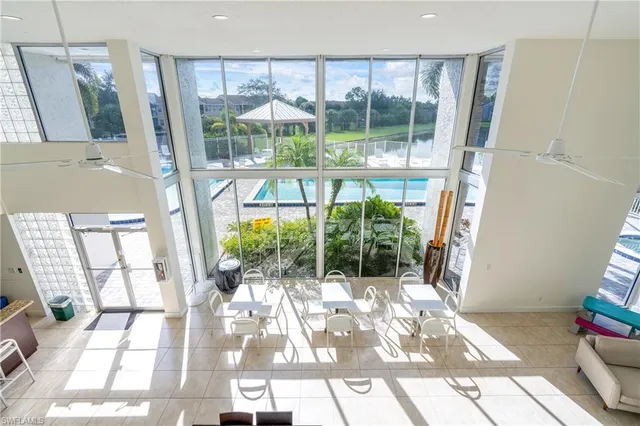 a view of a floor to ceiling window in a room