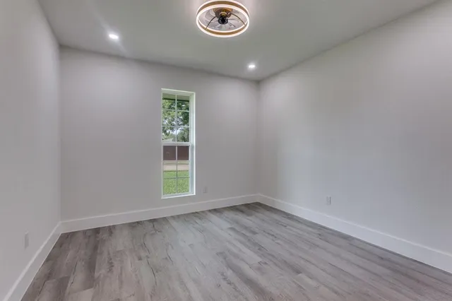 wooden floor in a room