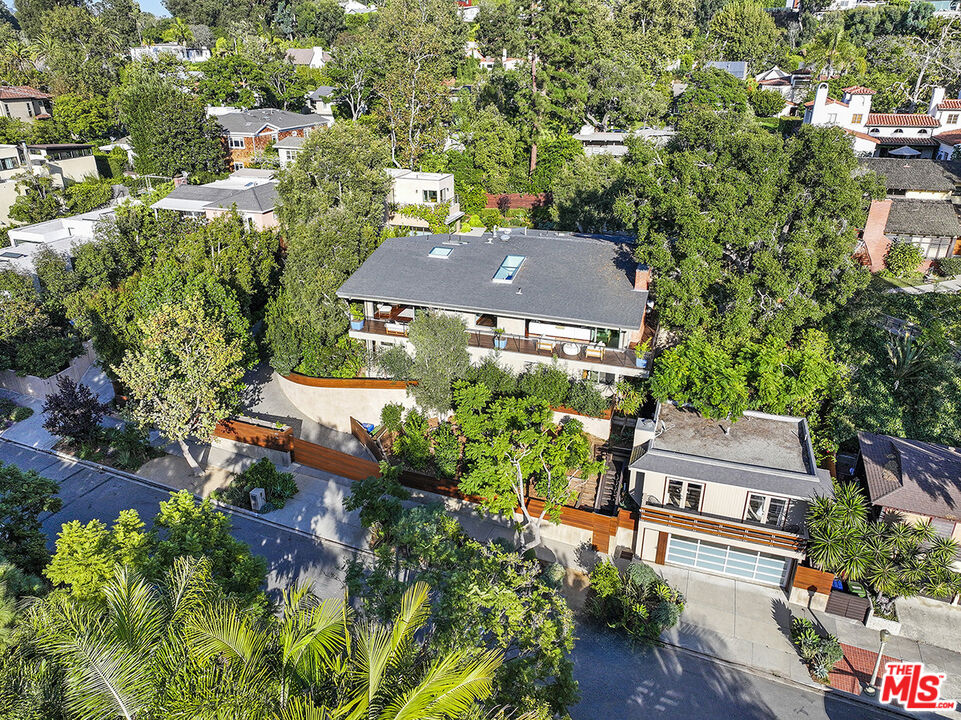 612 East Channel Road Santa Monica, CA 90402 - Photo 44 of 72 an aerial view of a house with a yard and outdoor seating