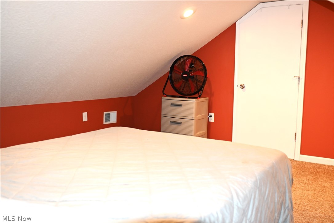 323 Ripley Avenue Akron, OH 44312 - Photo 11 of 25 Unfurnished bedroom with carpet flooring and lofted ceiling