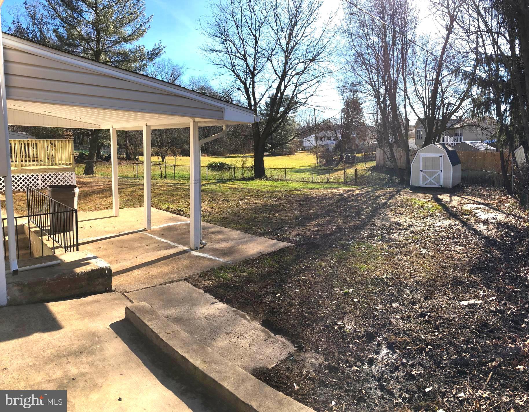 4503 Ebenezer Road Nottingham, MD 21236 - Photo 34 of 34 Fenced rear yard with covered patio