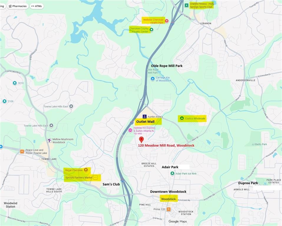 120 Meadow Mill Road Woodstock, GA 30188 - Photo 56 of 56 a view of a swimming pool