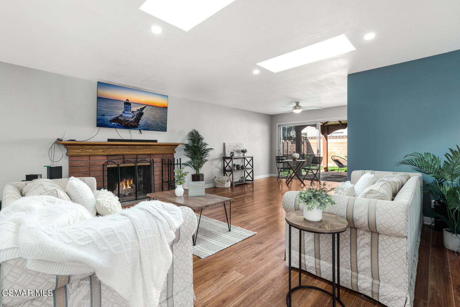 1735 Fitzgerald Road Simi Valley, CA 93065 - Photo 3 of 27 a view of a livingroom with furniture and a fireplace