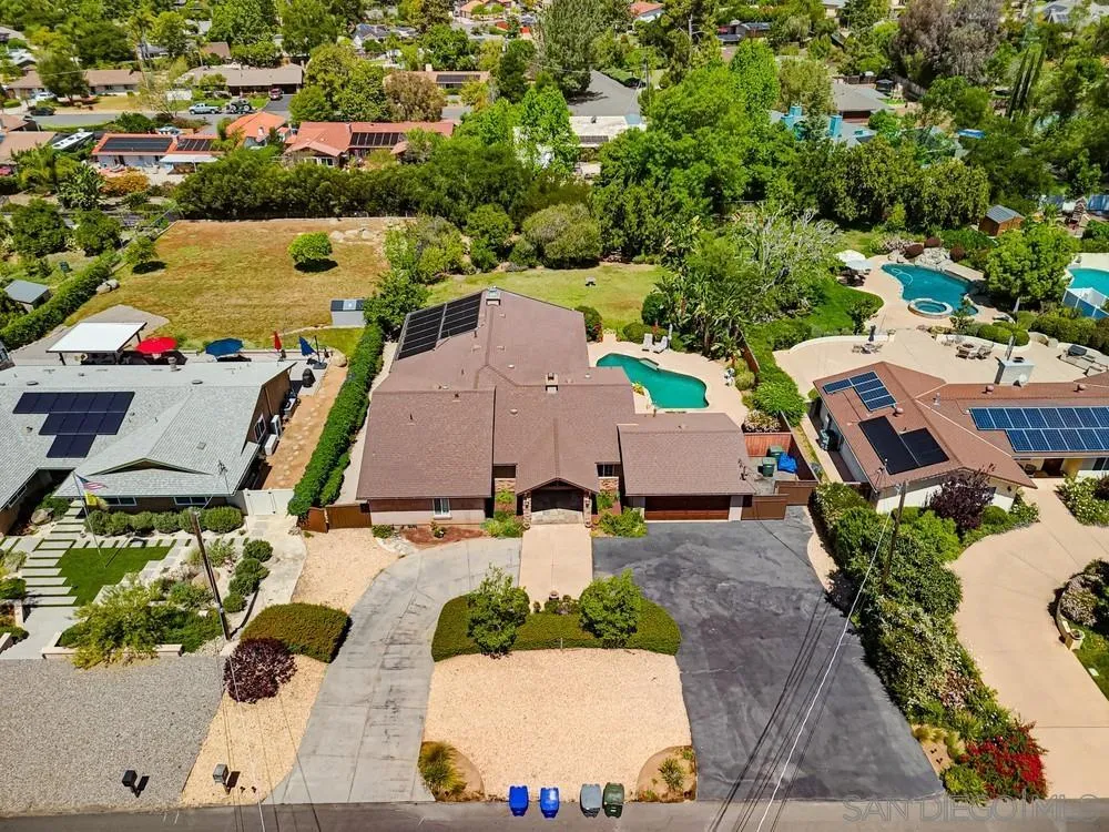 12858 Stone Canyon Road Poway, CA 92064 - Photo 53 of 57 From drone view*It's ok to park on the gravel instead of the street.