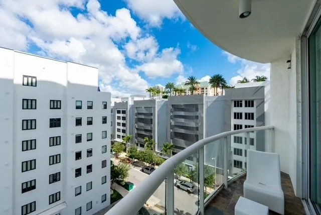 a view of a city with tall buildings