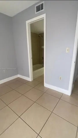 an empty room with a space