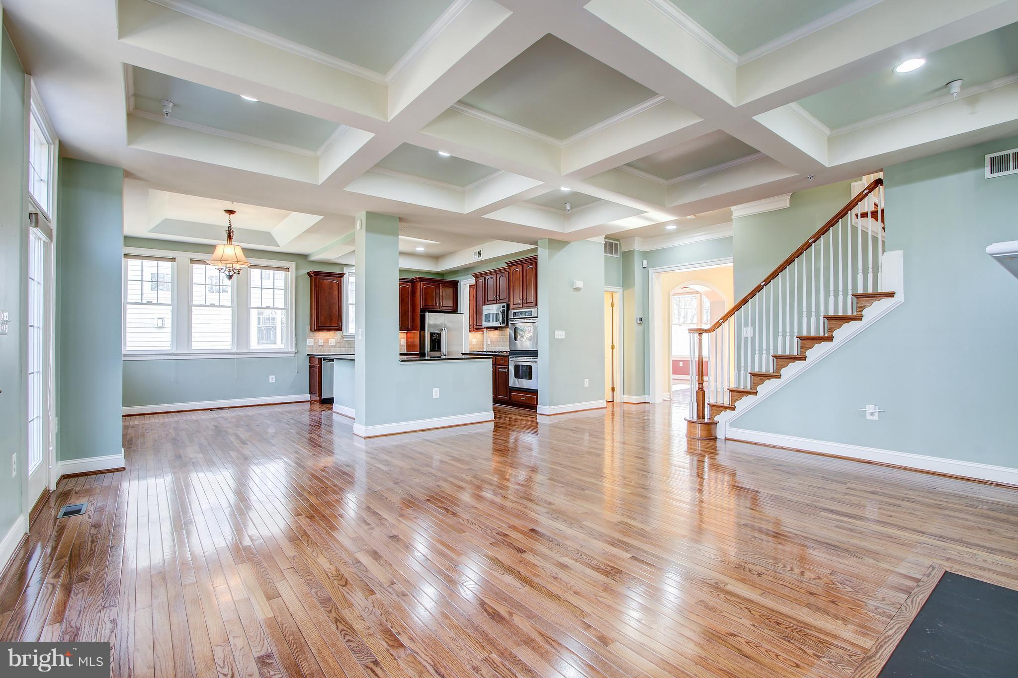 9126 Georgia Avenue Silver Spring, MD 20910 - Photo 17 of 40 Beautiful coffered ceilings/ Wood floors