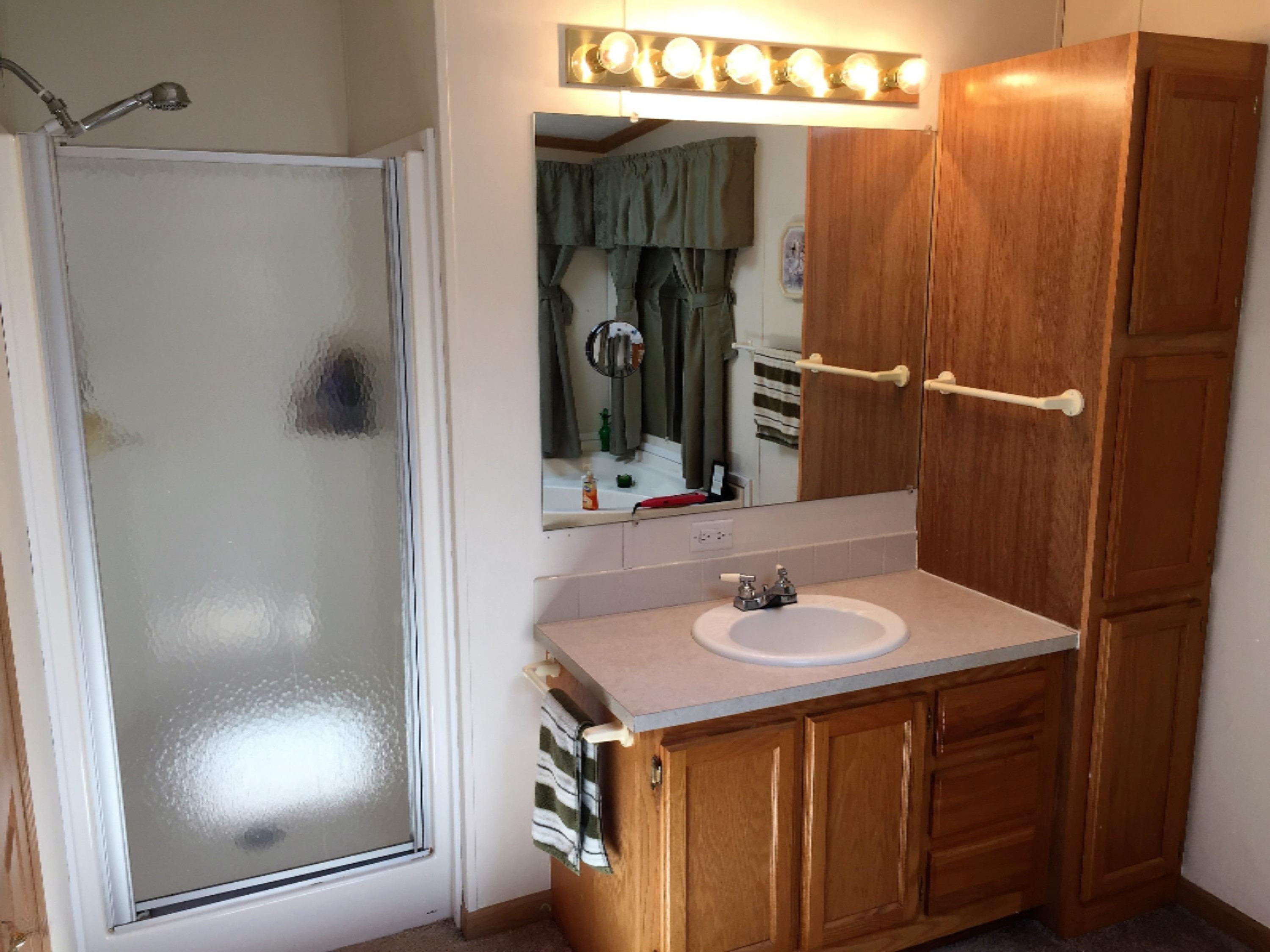 464 West Hoague Road Manistee, MI 49660 - Photo 17 of 27 Master Bathroom Shower and Sink