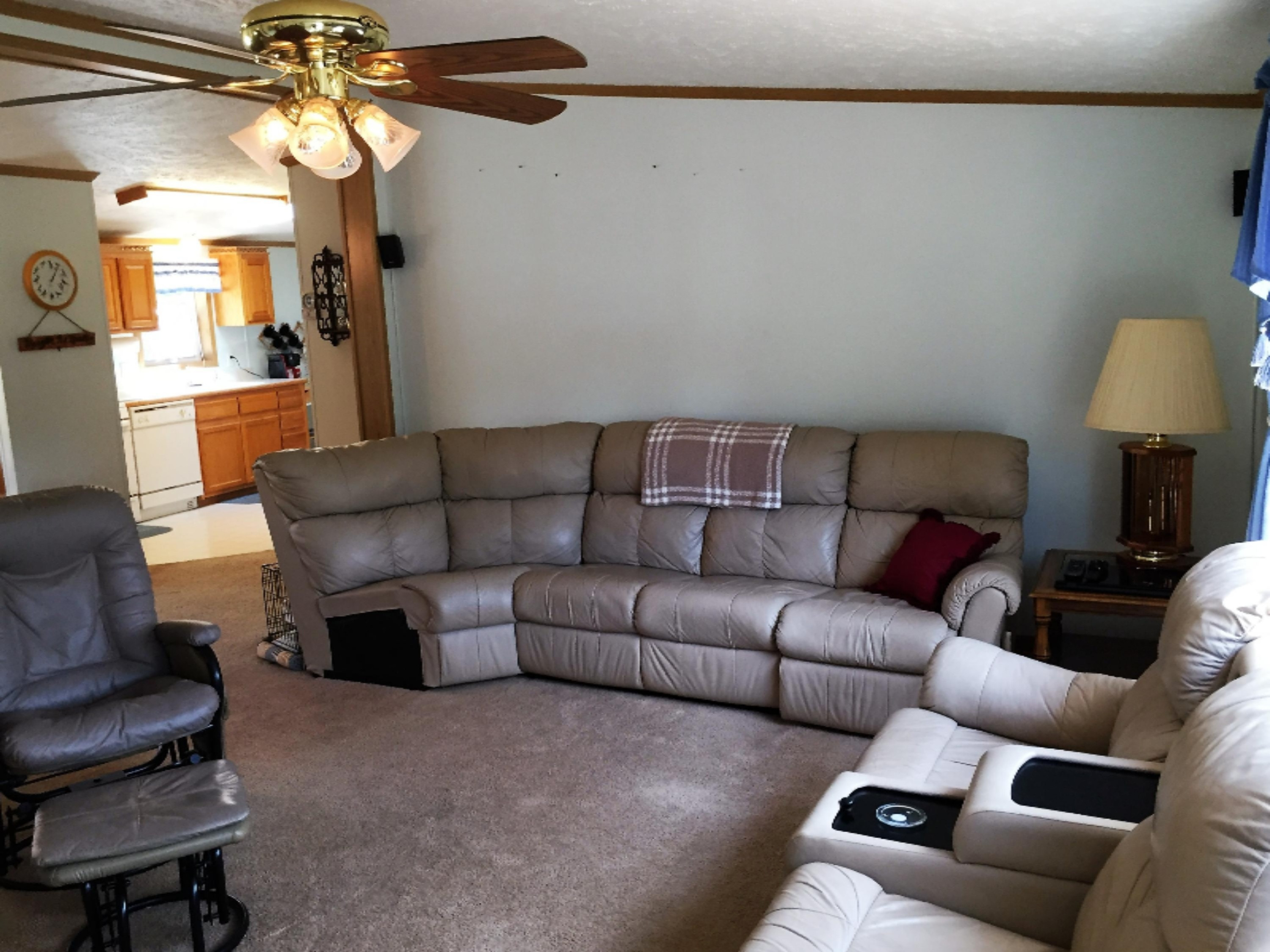 464 West Hoague Road Manistee, MI 49660 - Photo 6 of 27 Living Room into Kitchen