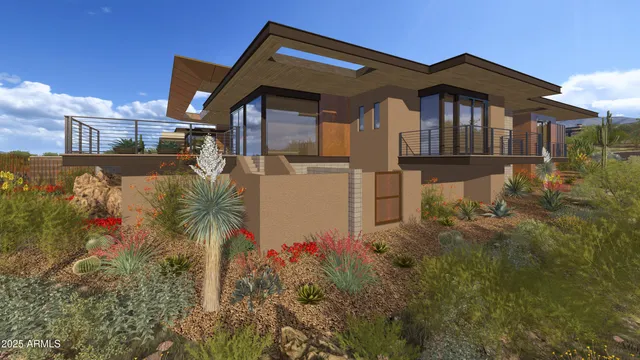 a car parked in front of a house