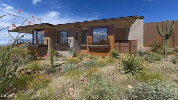 a view of a swimming pool with outdoor seating