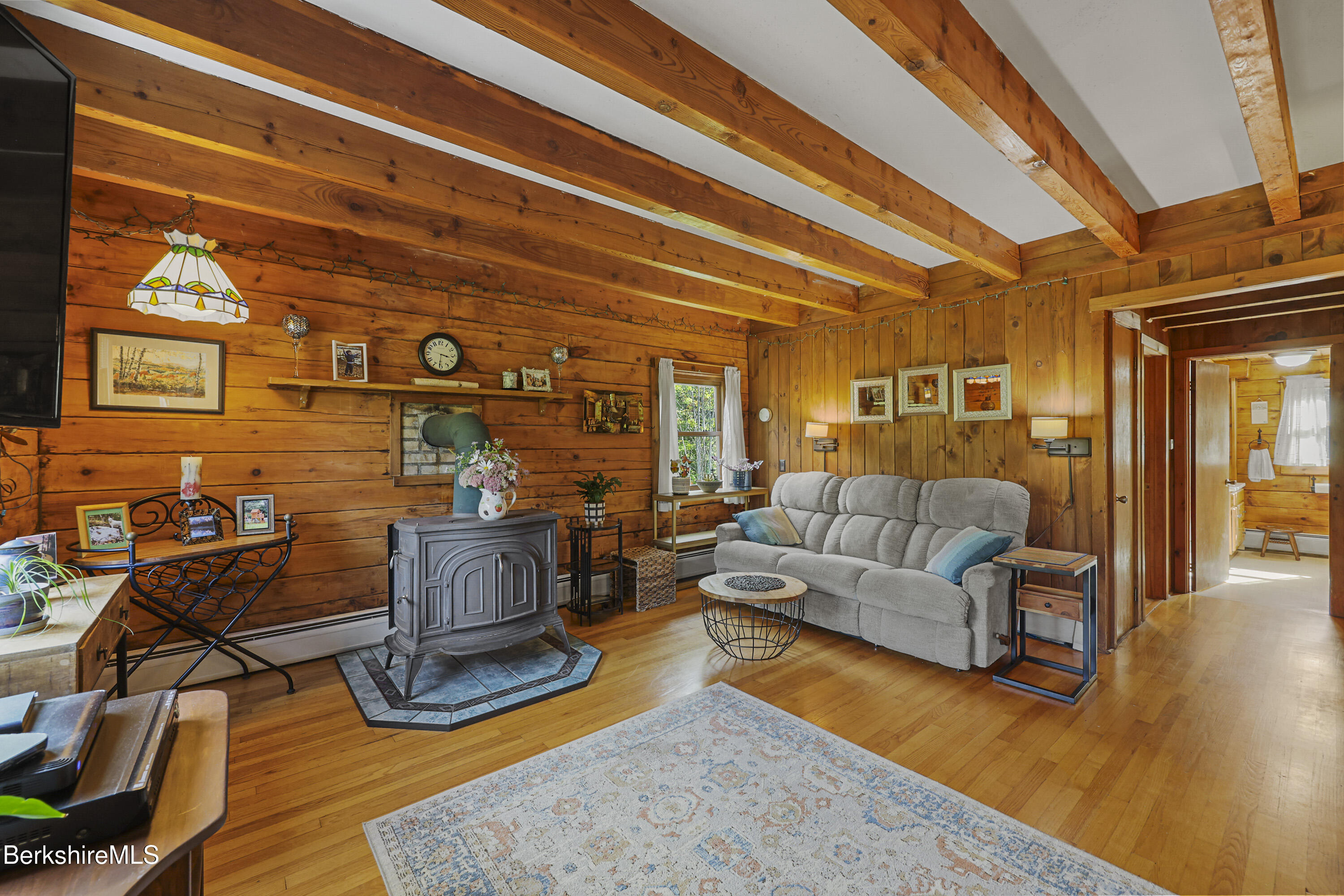 78 East Main Road Peru, MA 01235 - Photo 12 of 56 a living room with furniture and wooden floor
