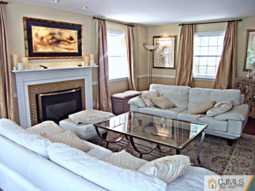 101 Red Hill Road Princeton, NJ 08540 - Photo 10 of 22 a living room with furniture a fireplace and a flat screen tv