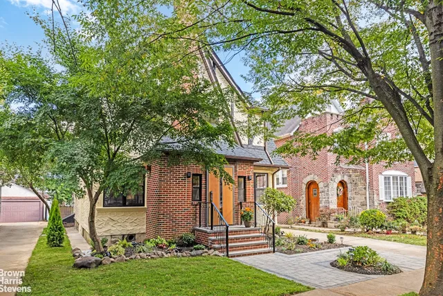 a view of an empty room with a large window