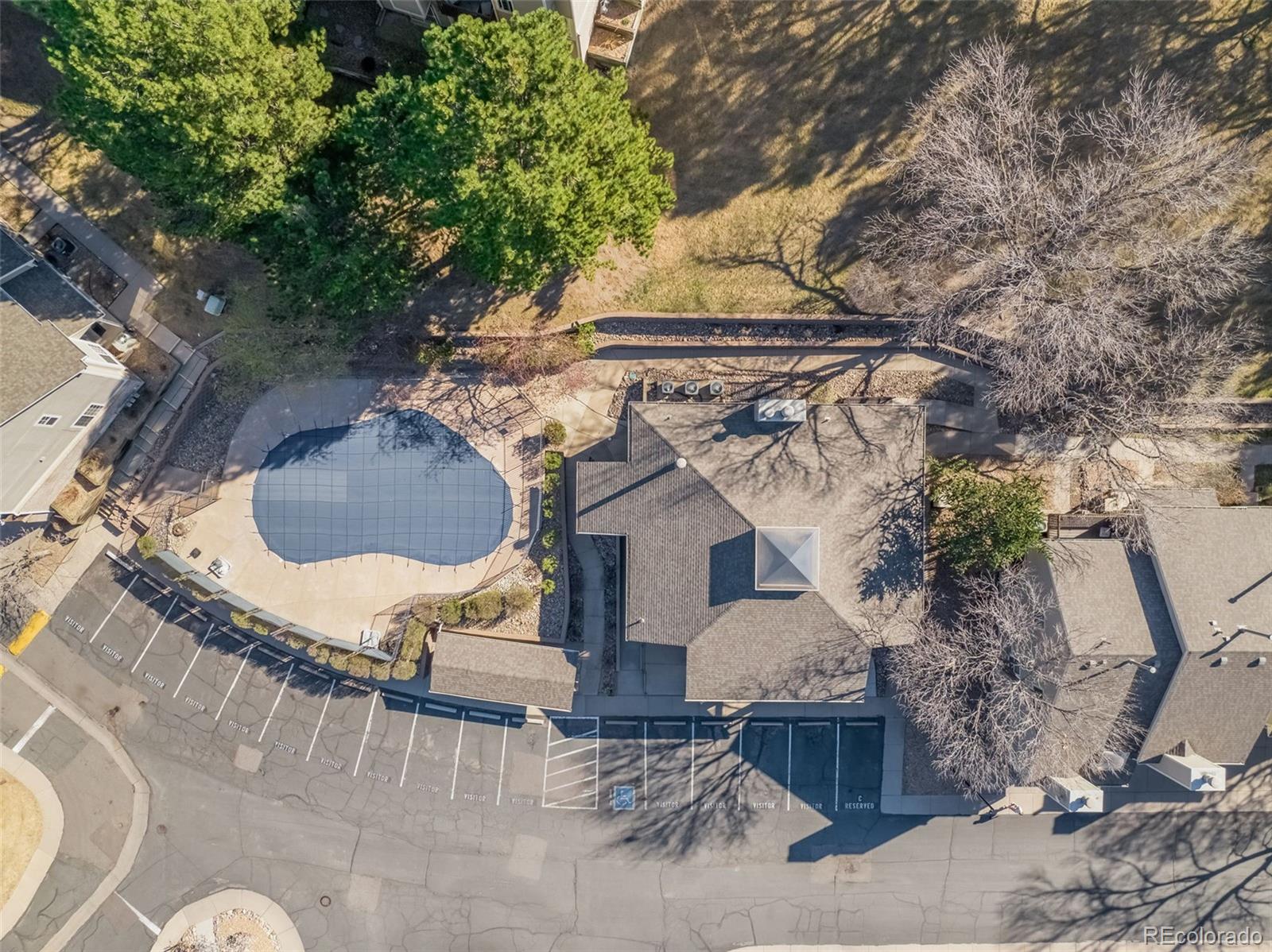 1470 South Quebec Way, Unit 282 Denver, CO 80231 - Photo 27 of 38 an aerial view of a house with outdoor space