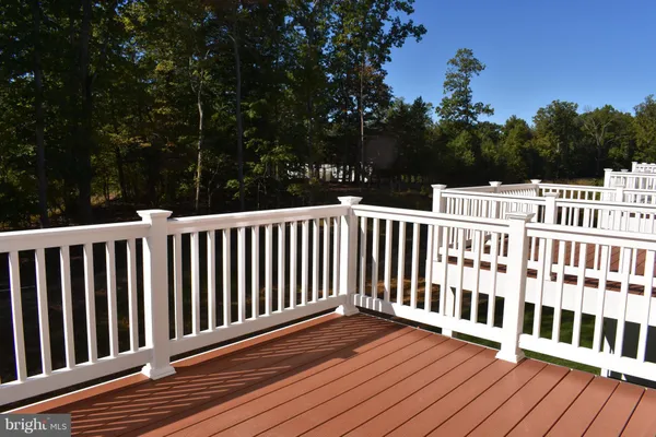 a view of wooden deck