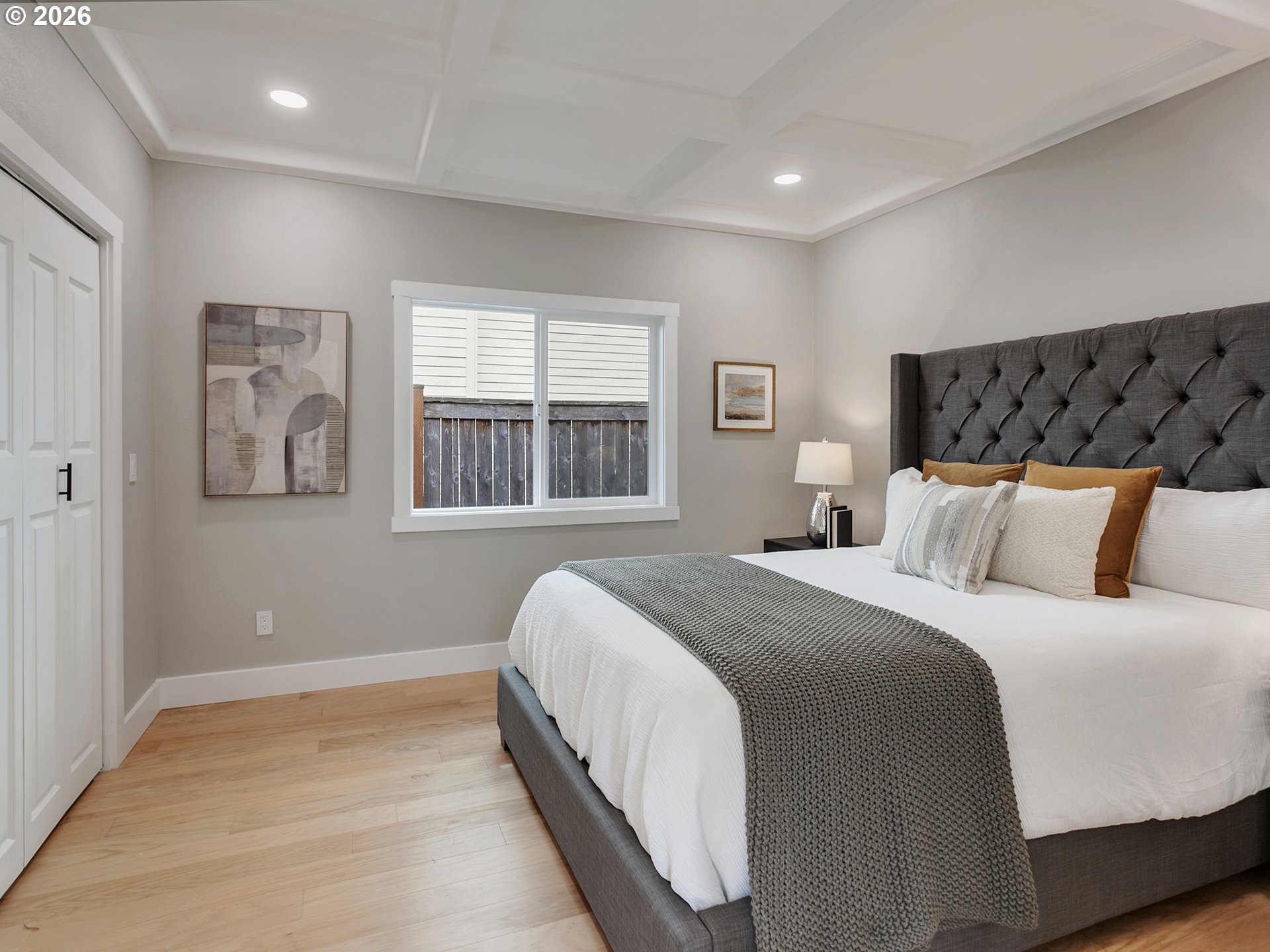 7224 Southwest 3rd Avenue Portland, OR 97219 - Photo 23 of 42 a bedroom with bed and window