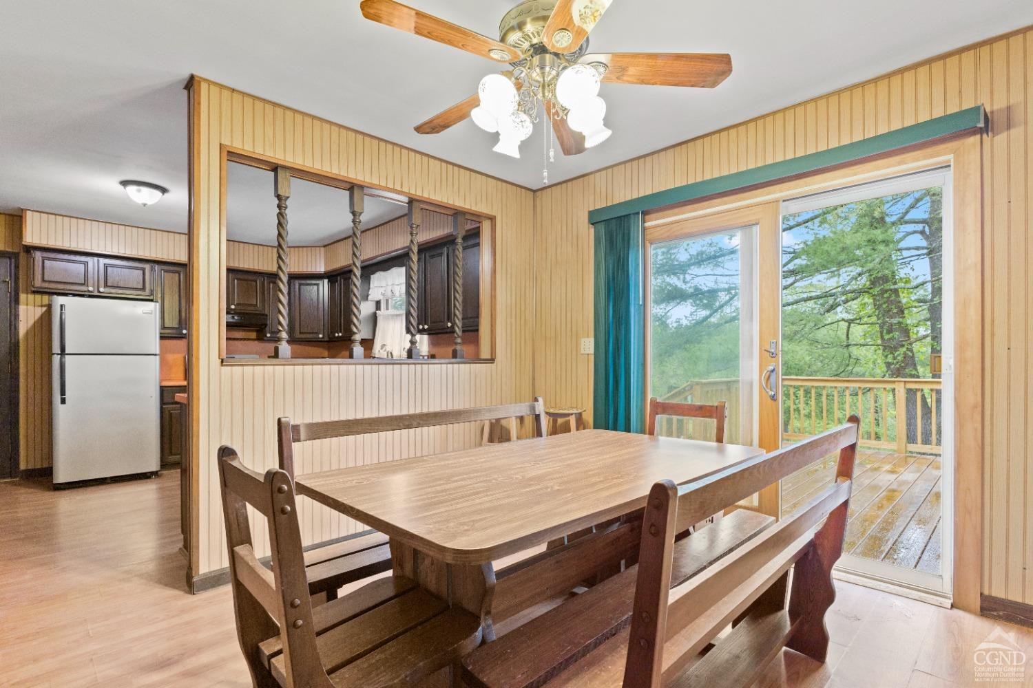 843 Indian Ridge Road Cairo, NY 12058 - Photo 6 of 33 a dining room with a wooden table and chairs