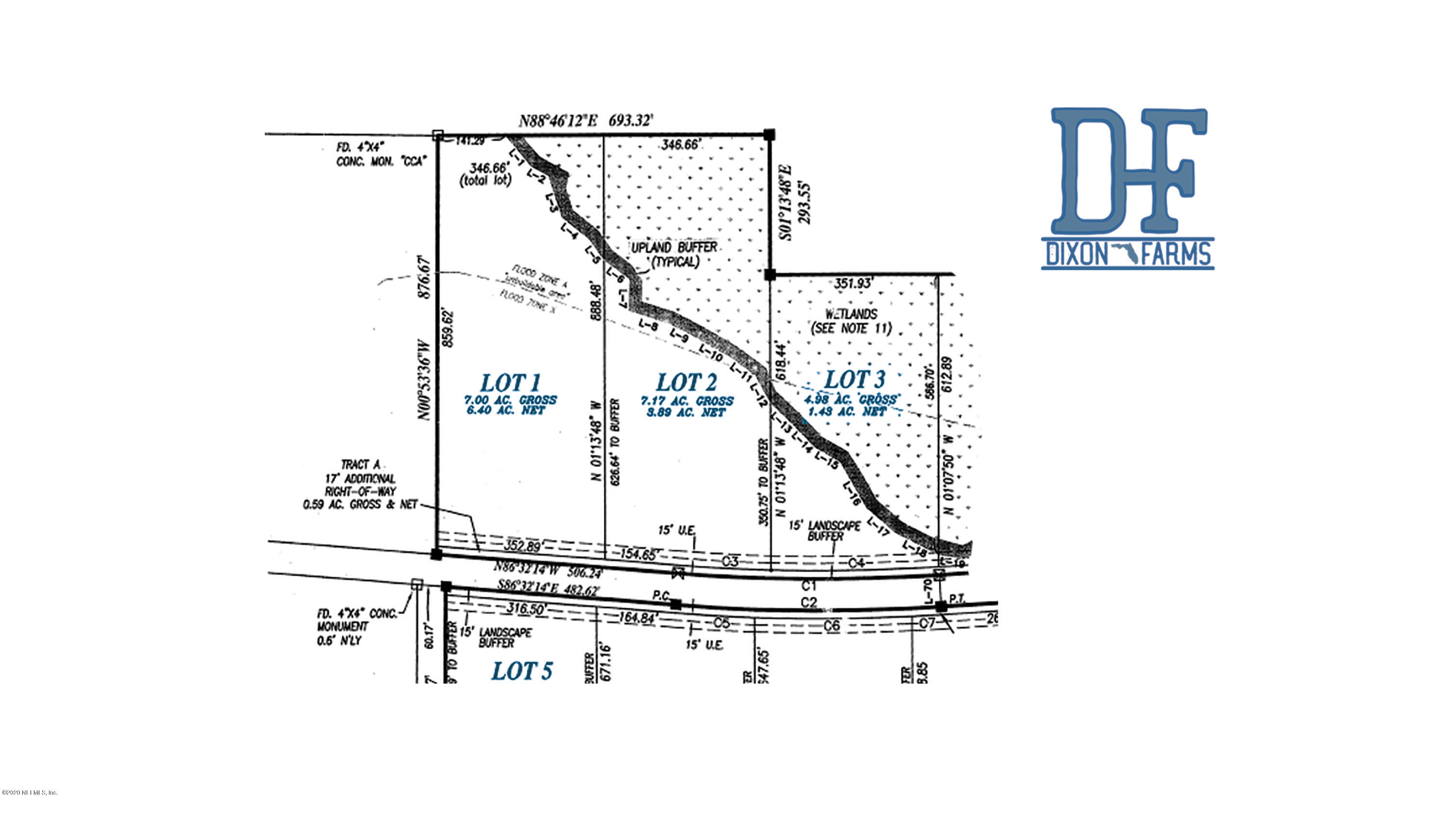 613675 River Road Callahan, FL 32011 - Photo 4 of 4 Plat_no logo_LOT 2