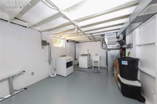 a view of a storage room