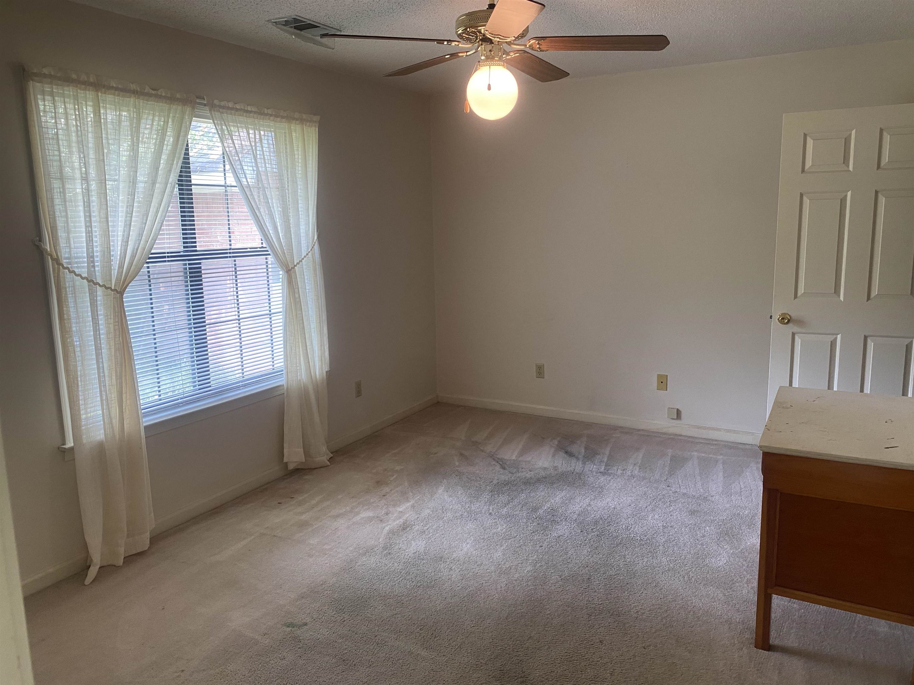 240 Sawmill Road Brighton, TN 38011 - Photo 24 of 25 Unfurnished room featuring healthy amount of natural light, light colored carpet, ceiling fan, baseboards, and a textured ceiling