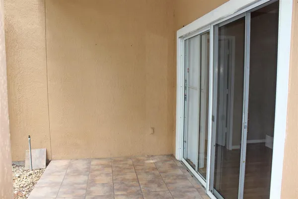a view of cabinets with wooden floor