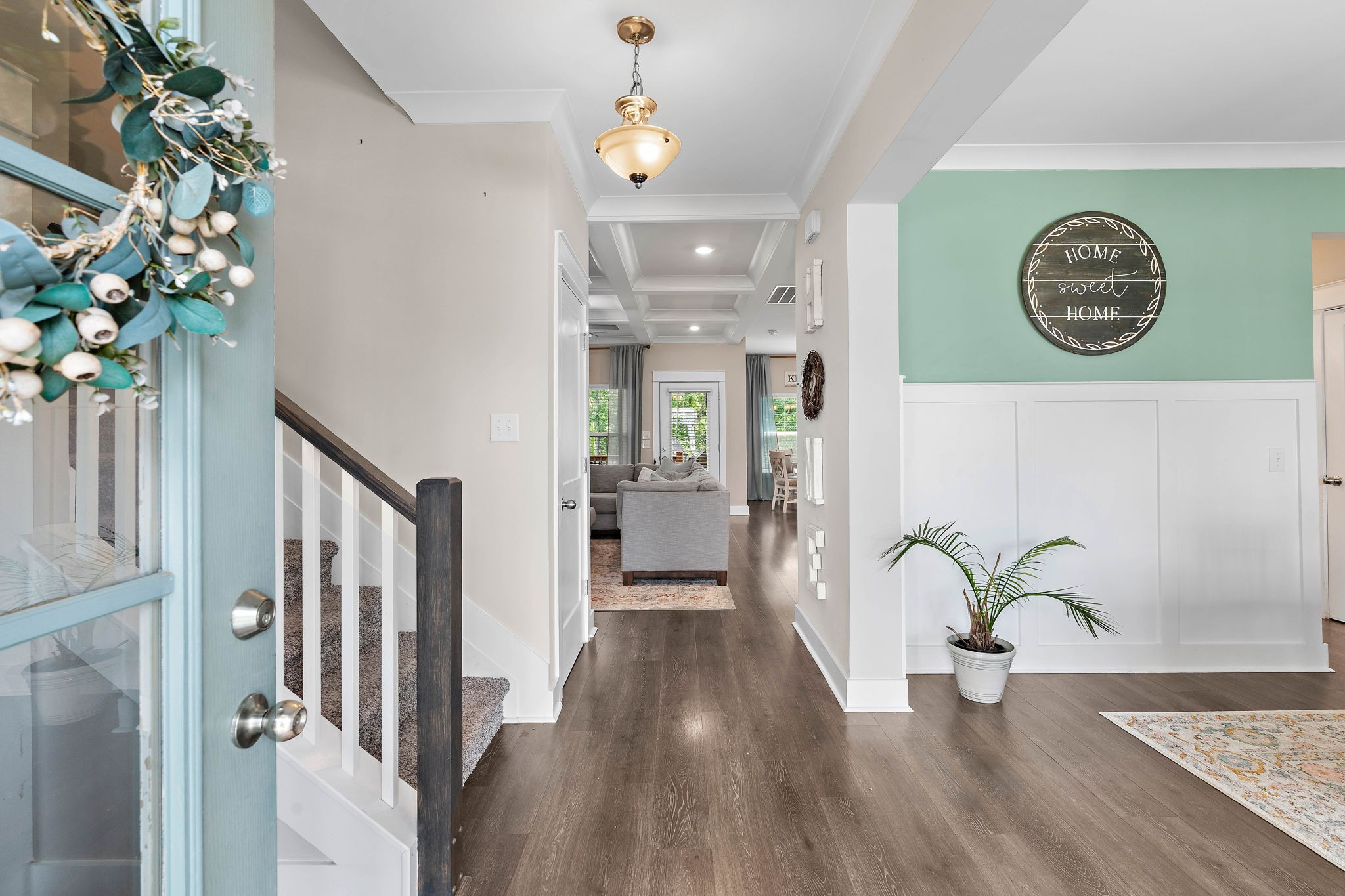 1327 Batbriar Road Murfreesboro, TN 37128 - Photo 5 of 33 a view of a hallway with wooden floor
